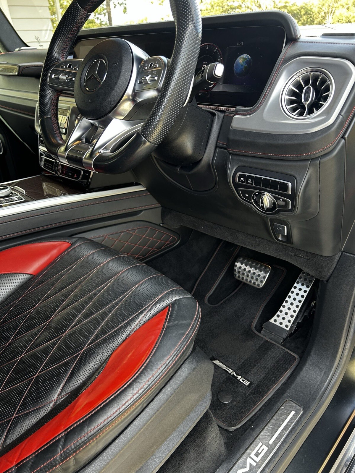 Mercedes-AMG G-Wagon interior detailed, leather conditioned