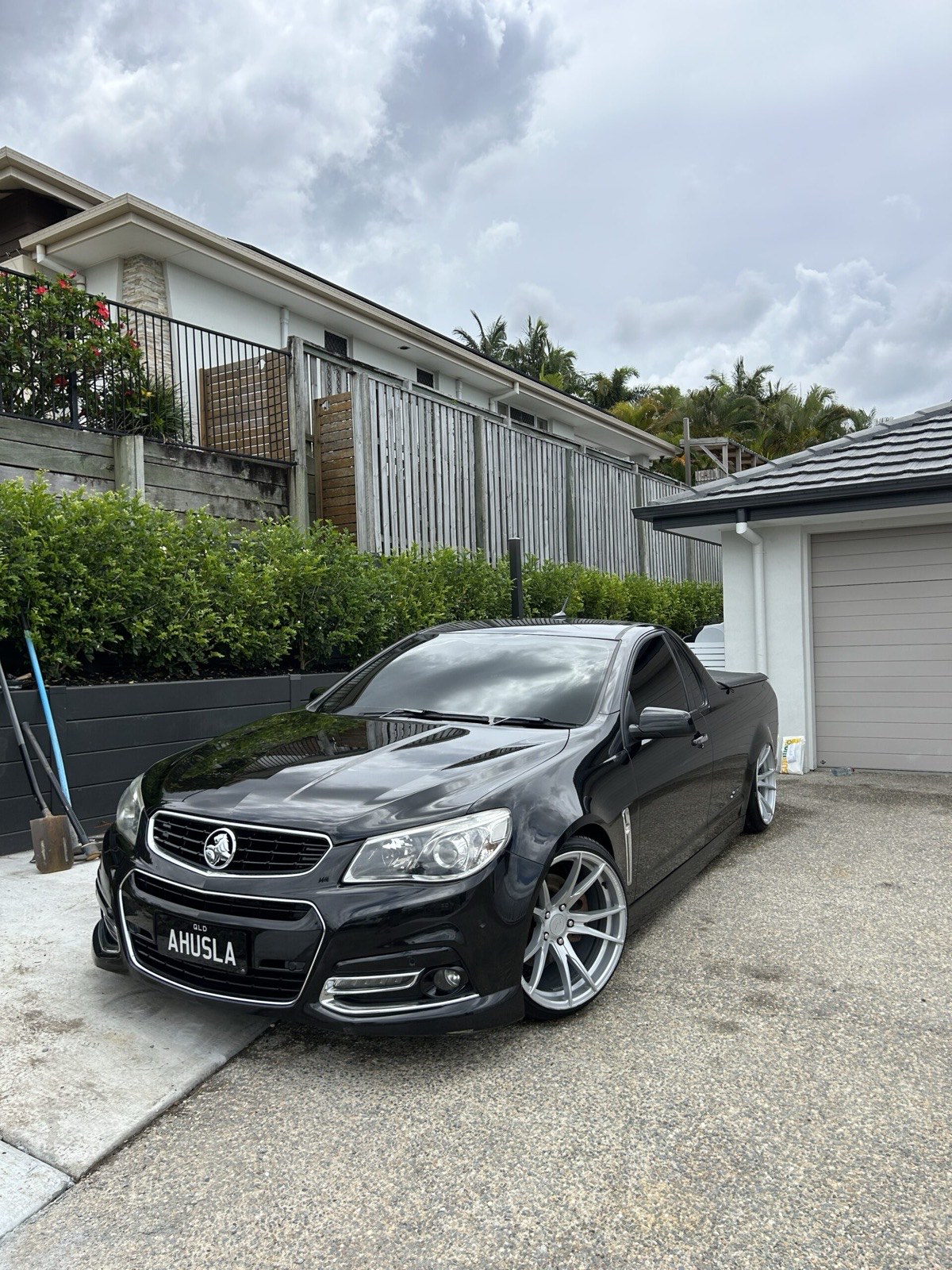 Holden Commodore SS-V Redline detailed and finished, parked on a Brisbane driveway